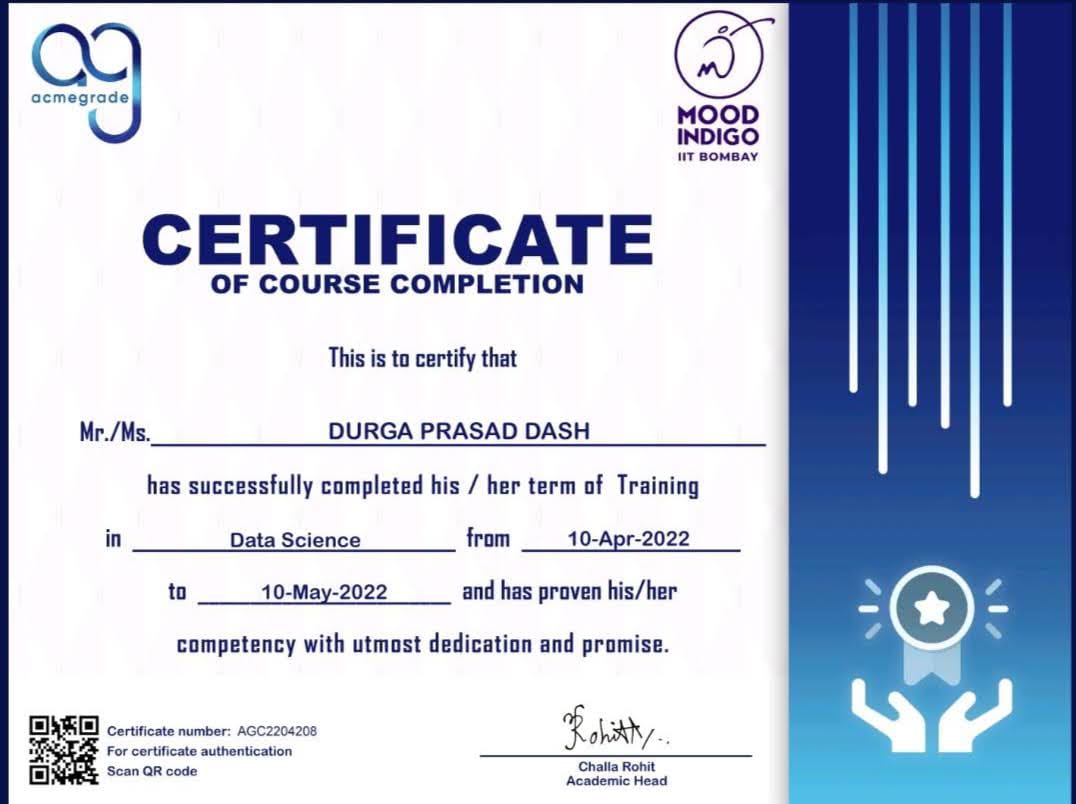 YAY !! THAT'S Data Science Course  